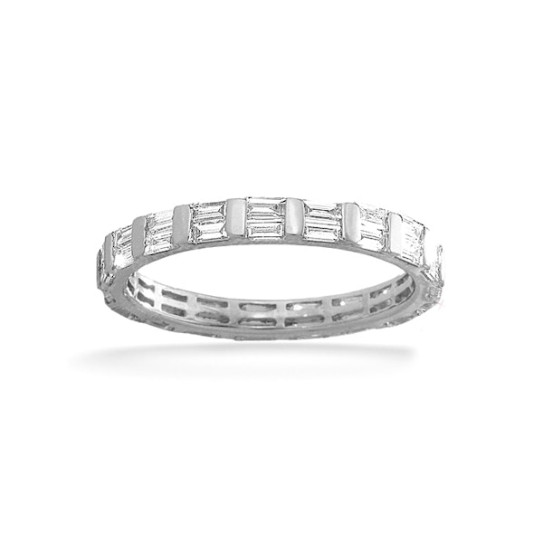 Eternity Ring Jessica 18K White Gold Diamond 1.00ct G/Vs - Image 1
