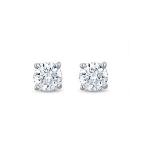 Lab Diamond Stud Earrings 0.15ct H/Si Quality in 925 Silver - 2.7mm