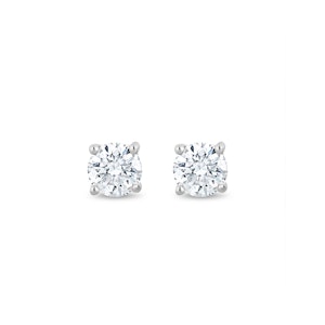 Lab Diamond Stud Earrings 0.10ct H/Si Quality in 9K Gold - 2.4mm
