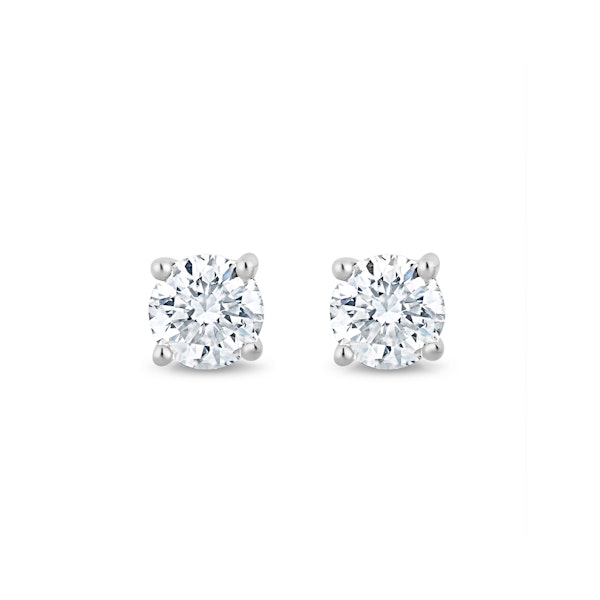Lab Diamond Stud Earrings 0.20ct H/Si Quality in 9K Gold - 3mm - Image 1