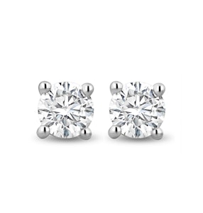 Lab Diamond Stud Earrings 1.00ct H/Si Quality in 9K Gold - 5.2mm