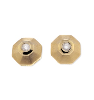 9K Gold Diamond Earrings (0.16ct)