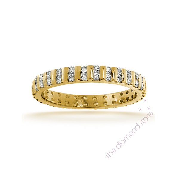 Eternity Ring Ellie 18K Gold Diamond 0.50ct H/Si - Image 1