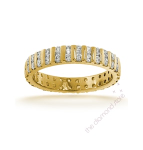 Mens 2ct H/Si Diamond 18K Gold Full Band Ring Item