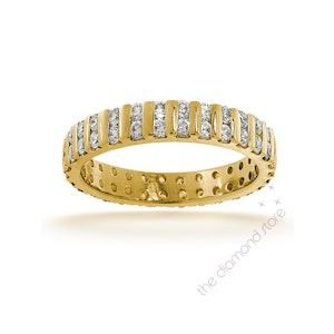 Mens 2ct G/Vs Diamond 18K Gold Full Band Ring Item