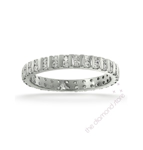 Eternity Ring Ellie 18K White Gold Diamond 0.50ct H/Si