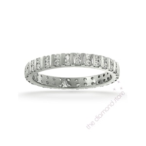 Eternity Ring Ellie 18K White Gold Diamond 0.50ct H/Si