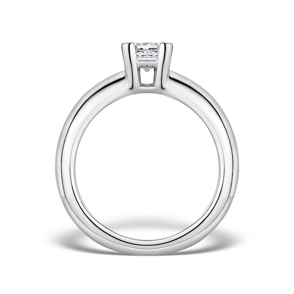 18K White Gold 0.50ct Princess Diamond Solitaire Ring - SIZE J - Image 2
