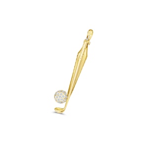 Diamond 0.25ct 18K Gold Tie Pin - RTC-ER232