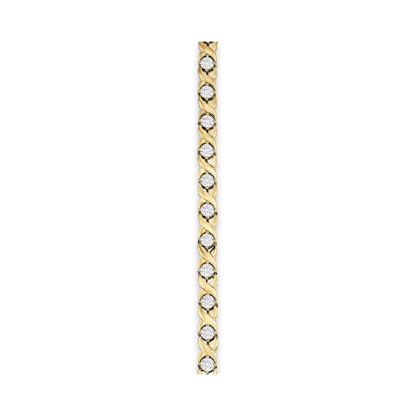Diamond Kisses Bracelet With 0.05ct Set in 18K Gold Vermeil - Image 6