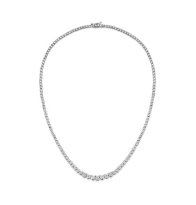 Diamond Necklace Tara 10.00ct Look in 18K White Gold D3497