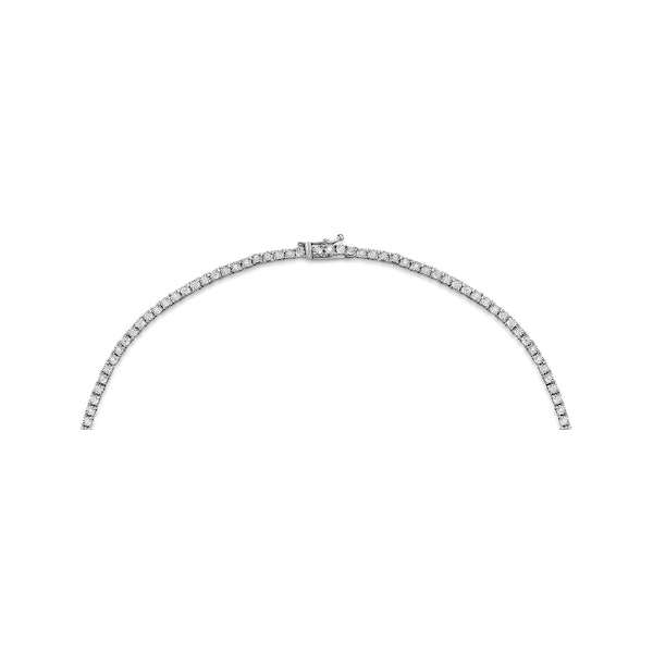 Diamond Necklace Tara 10.00ct Look in 18K White Gold D3497 - Image 2