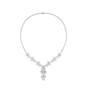 Diamond Necklace - Pyrus - 8.5ct of H/Si Diamonds in 18K White Gold