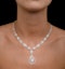 Diamond Necklace Pyrus Halo 11.00ct in 18K Rose Gold - image 4