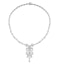 Diamond Necklace Vintage Pyrus 9.00ct H/Si Diamonds in 18K White Gold - image 2