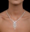 Diamond Necklace Vintage Pyrus 9.00ct H/Si Diamonds in 18K White Gold - image 4