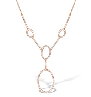 Vivara Collection 0.55ct Diamond and 9K Rose Gold Necklace D3403