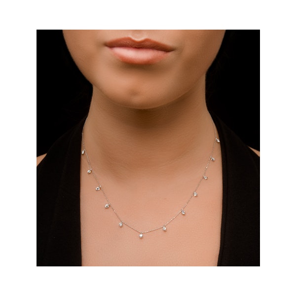 Vivara Lab Diamond Necklace 1.00ct H/SI in 9K White Gold - Image 2