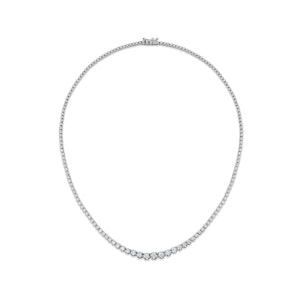 Lab Diamond Tennis Necklace 3ct H/Si Quality in 9K White Gold