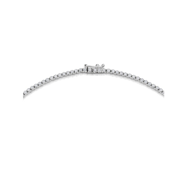Lab Diamond Tennis Necklace 5ct F/VS Quality in 9K White Gold - Image 3