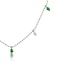 Emerald and Diamond Necklace in 18K White Gold - Vivara Collection - image 3