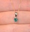 Emerald 0.33CT 9K Yellow Gold Pendant Necklace - image 3