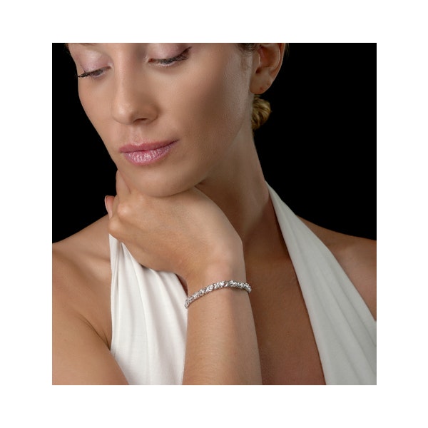 Diamond Kisses Bracelet With 0.05ct Set in 925 Silver - Image 2