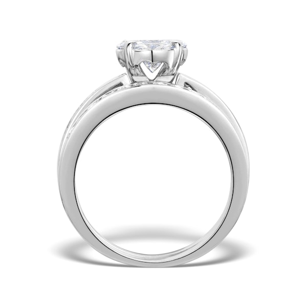 Matching Diamond Engagement and Wedding Ring 1.46ct 18K Gold - Image 2