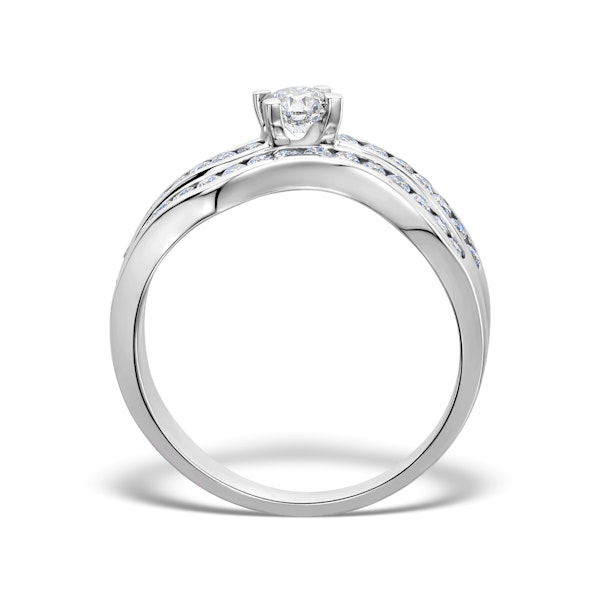 Matching Diamond Engagement and Wedding Ring 0.71ct Platinum - Image 2