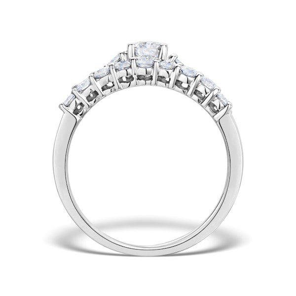 Matching Diamond Engagement and Wedding Ring 0.96ct 18K Gold - Image 2