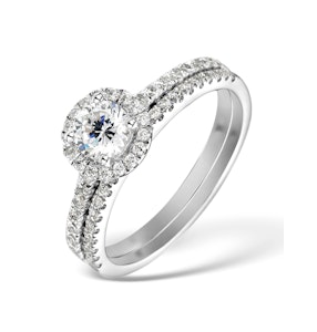 Matching Diamond Engagement and Wedding Ring 1ct SI2 18K Gold SIZES AVAILABLE K P