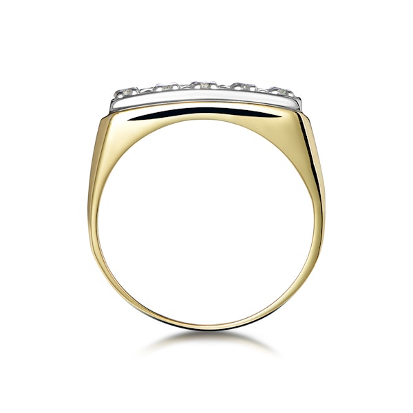 Five Stone Diamond Half Eternity Ring in 9K Gold N O - Image 2