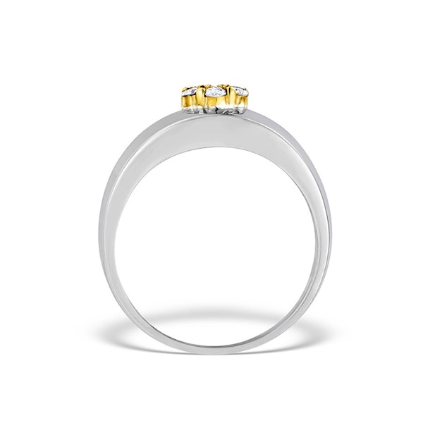9K White Gold Diamond Pave Set Ring - SIZES AVAILABLE N P - Image 2