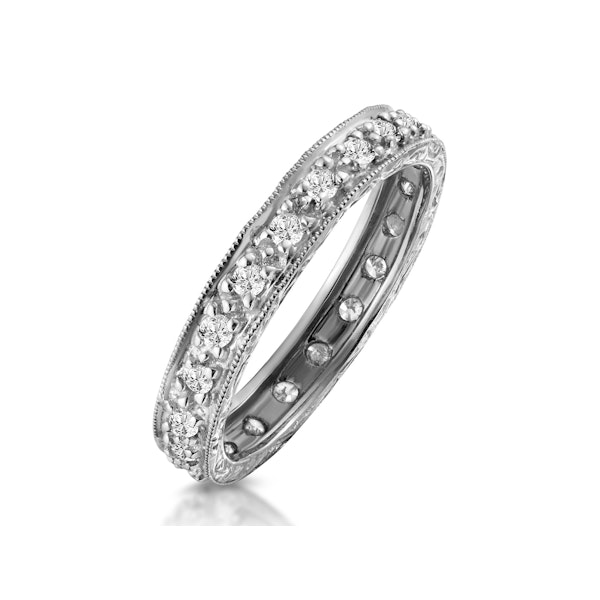 Eternity Ring 0.33CT Diamond 9K White Gold - Image 1