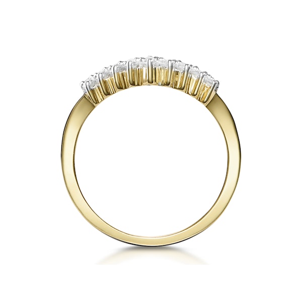 Lab Diamond Wishbone Ring 0.45ct in 9K Yellow Gold - Image 2