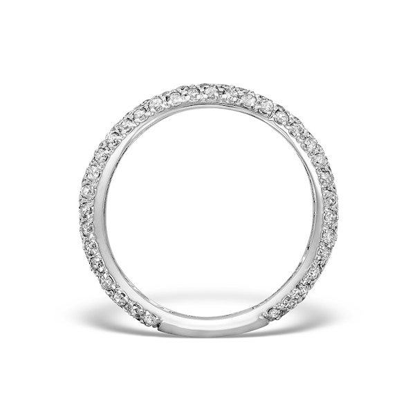 9K White Gold Diamond Full Eternity Ring 1.00ct SIZE T - Image 2