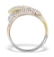 9K Gold 3 Tone Diamond Ring 1.09ct - image 2