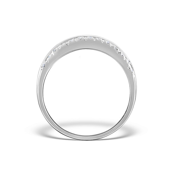 Sapphire 0.16ct And Diamond 0.16ct 9K White Gold Ring - Image 2