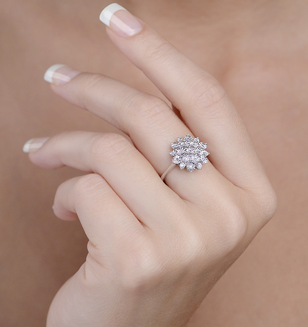 Diamond Cluster Rings | The Diamond Store