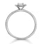 Ella Halo Lab Diamond Engagement Ring 0.55ct in 9K White Gold - image 2