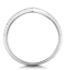 Stellato Collection Diamond Wishbone Ring 0.12ct in 9K White Gold - image 3
