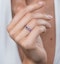 Rhodolite Pink Sapphire and Diamond Stellato Heart Ring 9K White Gold - image 2