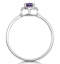0.37ct Amethyst and Diamond Stellato Ring in 9K White Gold - image 3