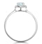 0.37ct Aquamarine and Diamond Stellato Ring in 9K White Gold - image 3