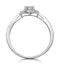 Masami Pear Shaped Pave Diamond Engagement Ring 0.15ct 9K White Gold - image 3