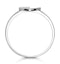 Stellato Diamond Pave Heart Ring in 9K White Gold - image 2