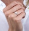 Stellato Diamond Pave Heart Ring in 9K White Gold - image 3