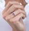 Halo Amethyst and Diamond Stellato Heart Ring in 9K White Gold - image 3