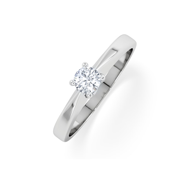 Naomi Lab Diamond Engagement Ring 0.25ct H/Si 9K White Gold - Image 1