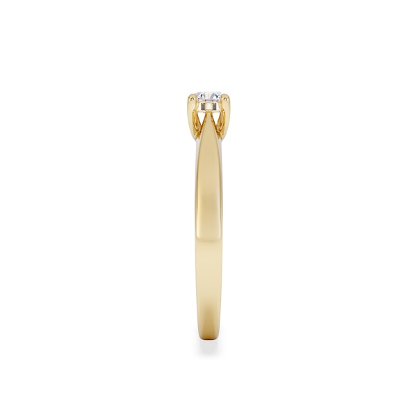 Naomi Lab Diamond Engagement Ring 0.25ct H/Si in 18K Gold Vermeil - Image 6